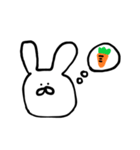 うさぎの使いやすいシンプルスタンプ（個別スタンプ：38）