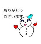 雪だるまのスノコ（個別スタンプ：3）
