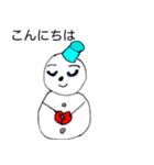 雪だるまのスノコ（個別スタンプ：5）