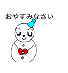 雪だるまのスノコ（個別スタンプ：7）