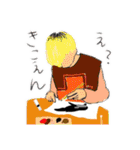3人組の共同制作スタンプ（個別スタンプ：9）
