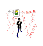 3人組の共同制作スタンプ（個別スタンプ：14）