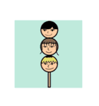 3人組の共同制作スタンプ（個別スタンプ：27）