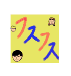 3人組の共同制作スタンプ（個別スタンプ：31）