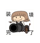 3人組の共同制作スタンプ（個別スタンプ：39）