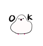 もちもち文鳥 ENGLISH（個別スタンプ：2）