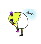 たまごマダム（個別スタンプ：8）