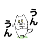 でか文字スタンプ～もふもふしろねこ～（個別スタンプ：24）