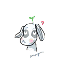パンダ犬 モグたん（個別スタンプ：1）