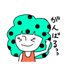 ドットヘアちゃん（個別スタンプ：1）