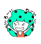 ドットヘアちゃん（個別スタンプ：3）