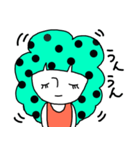 ドットヘアちゃん（個別スタンプ：4）