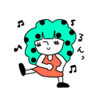 ドットヘアちゃん（個別スタンプ：8）