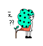 ドットヘアちゃん（個別スタンプ：10）