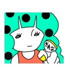 ドットヘアちゃん（個別スタンプ：19）