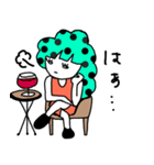 ドットヘアちゃん（個別スタンプ：22）