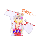 頑張る巫女お姉さん9（個別スタンプ：3）