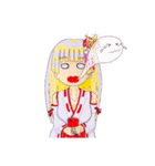 頑張る巫女お姉さん9（個別スタンプ：7）
