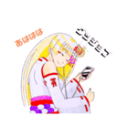 頑張る巫女お姉さん9（個別スタンプ：23）