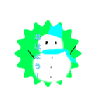 雪だるまの手描きイラストスタンプ（個別スタンプ：1）