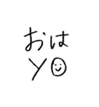 クレヨンで書いたさあやの文字（個別スタンプ：1）