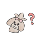 トイプードル トップノット（個別スタンプ：3）
