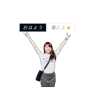 食いしん坊日本男児と変な顔台湾女子（個別スタンプ：5）