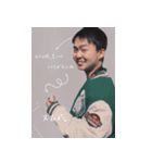 食いしん坊日本男児と変な顔台湾女子（個別スタンプ：15）