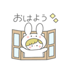 ゆるいうさぎの女の子。（個別スタンプ：13）