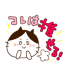 ［デカ文字］ハチワレにゃんこ（個別スタンプ：14）