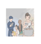 ギャングたちの日常①【元気！ムキムキ！】（個別スタンプ：11）