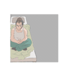 ギャングたちの日常①【元気！ムキムキ！】（個別スタンプ：40）