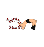 文字とプロレス（個別スタンプ：3）