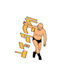 文字とプロレス（個別スタンプ：4）