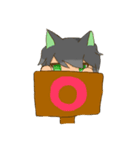 #あおにゃん#のお暇なスタンプ（個別スタンプ：1）
