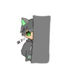 #あおにゃん#のお暇なスタンプ（個別スタンプ：3）