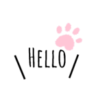 組み合わせ自由な猫スタンプ～English～（個別スタンプ：3）