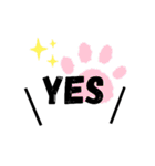 組み合わせ自由な猫スタンプ～English～（個別スタンプ：27）