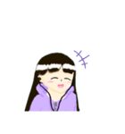 ふんわり鉛筆  女の子（個別スタンプ：2）