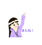 ふんわり鉛筆  女の子（個別スタンプ：5）