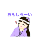 ふんわり鉛筆  女の子（個別スタンプ：8）