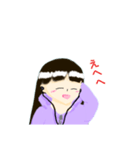ふんわり鉛筆  女の子（個別スタンプ：10）