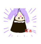 ふんわり鉛筆  女の子（個別スタンプ：13）