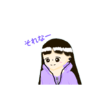 ふんわり鉛筆  女の子（個別スタンプ：14）