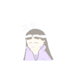 ふんわり鉛筆  女の子（個別スタンプ：15）