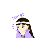 ふんわり鉛筆  女の子（個別スタンプ：16）