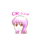 カメラ女子・サクラ（個別スタンプ：1）