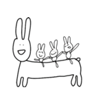 うさぎ先輩はいつも笑顔（個別スタンプ：4）