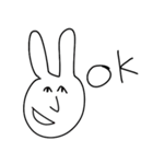 うさぎ先輩はいつも笑顔（個別スタンプ：19）