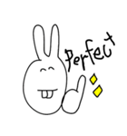 うさぎ先輩はいつも笑顔（個別スタンプ：21）